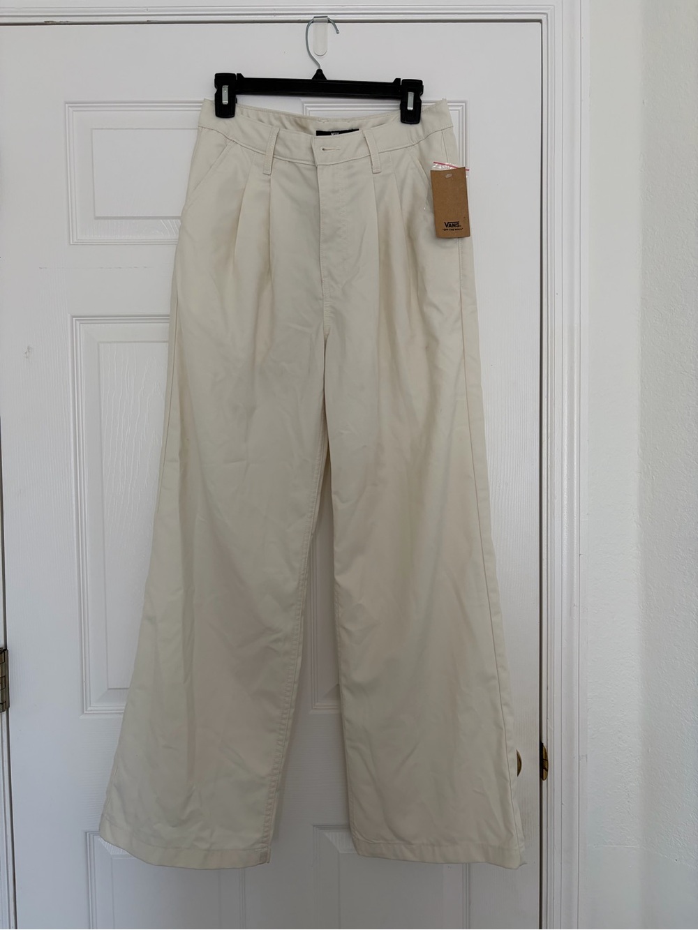 Vans women’s Cream wide leg pants